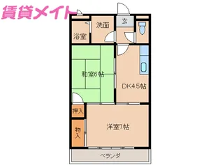 H・Mハイツ【1階】の間取り