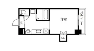 レジデンシア久茂地【2階】の間取り