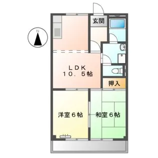 メゾンエイト【2階】の間取り