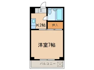 レインボ-山花【3階】の間取り