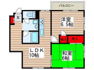 ラガール南行徳【3階】の間取り