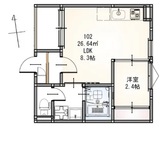R-SMART karos【1階】の間取り