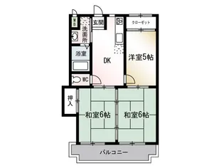 レジデンスM奥津【2階】の間取り