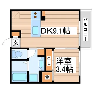 リアン【2階】の間取り