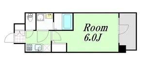 エスリード弁天町グランツ【6階】の間取り