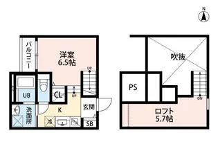 CELESTE八王寺【1階】の間取り