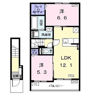 アドバンスII【2階】の間取り