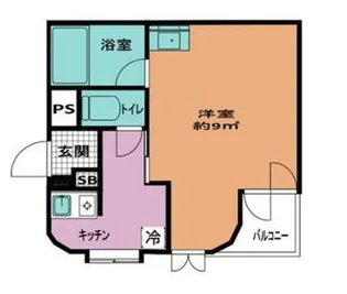 コーポサンライフ井土ヶ谷第二【2階】の間取り