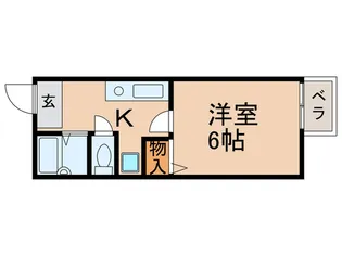 PORTα【2階】の間取り