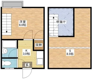 コーポエクセル【1階】の間取り