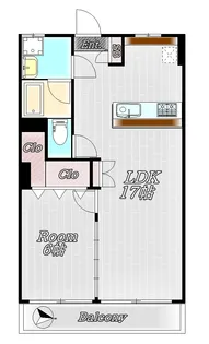 麻布第2コーポ【5階】の間取り