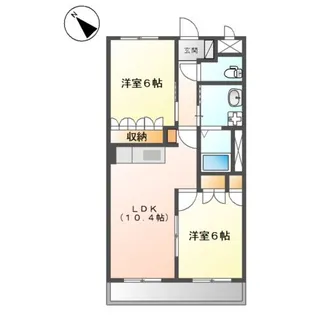 コンフォースさくら【2階】の間取り