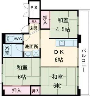ビレッジハウス燕2号棟【2階】の間取り
