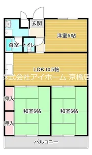 アビタ山本関目【4階】の間取り