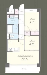 エルグランド博多【7階】の間取り