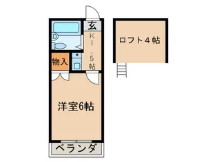 Casa生駒【2階】の間取り
