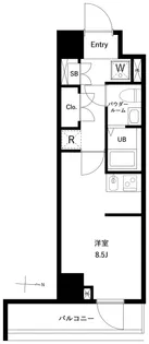 GENOVIA両国VI green veil【2階】の間取り