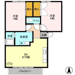 ルミエールコート【1階】の間取り