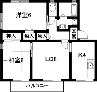 セジュール元町【2階】の間取り