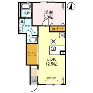 KOGA-KEYAKI ALLEYCLE D【1階】の間取り