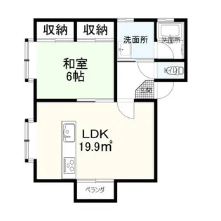 ウエストハイムII【2階】の間取り