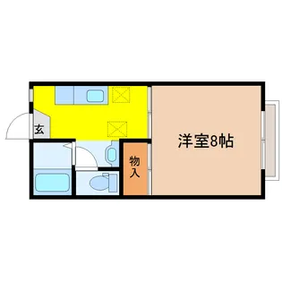 陽光ハイツA【1階】の間取り