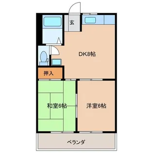 メゾン・ラフォーレ【1階】の間取り