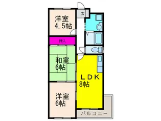 メゾン・アムール【2階】の間取り