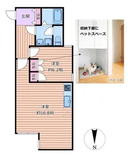 brillante paws 舎人【1階】の間取り