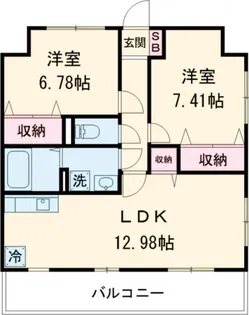 モアルミーネ【10階】の間取り
