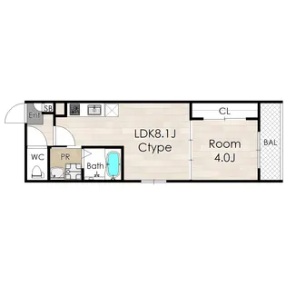 Tio住吉大社【1階】の間取り