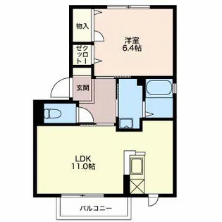 コンフォート A【2階】の間取り