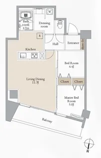 ブルーヴェル青葉通【5階】の間取り