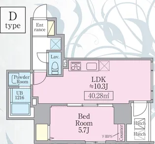 アビタシオン創【6階】の間取り