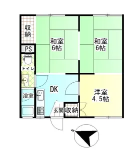 ゴードゥハイツ【1階】の間取り