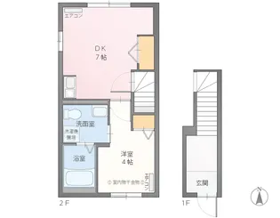 サンメゾンcoco A・D【2階】の間取り