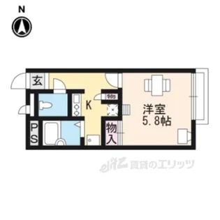 レオパレスすみれ【2階】の間取り