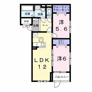 ロイヤルメゾン北巽 I【2階】の間取り