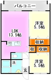 ユーミー桂川【2階】の間取り