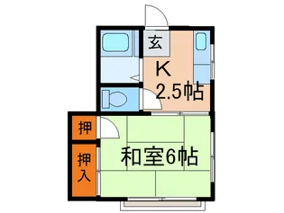 コ-ポサンライフ【1階】の間取り