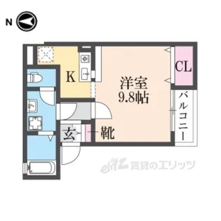 サニーコートオオクボ【1階】の間取り