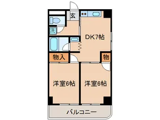 T FLATSII【2階】の間取り