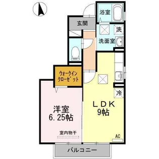 ルシアンローズ B棟【1階】の間取り
