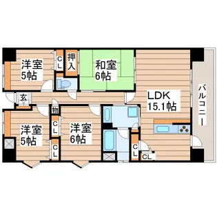 MFPRコート宮町【8階】の間取り