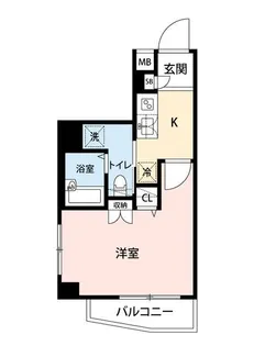マイナビSTAYミライエ神楽坂(アマヴェル神楽坂)【4階】の間取り