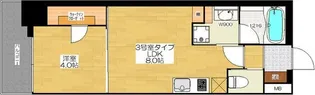 ブエナビスタ神戸駅前【6階】の間取り