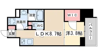 エル・セレーノ天満橋【6階】の間取り