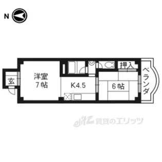 フローレ大宮【4階】の間取り