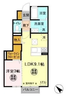 コスタ舟入【1階】の間取り