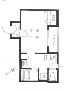 エステート石橋【2階】の間取り